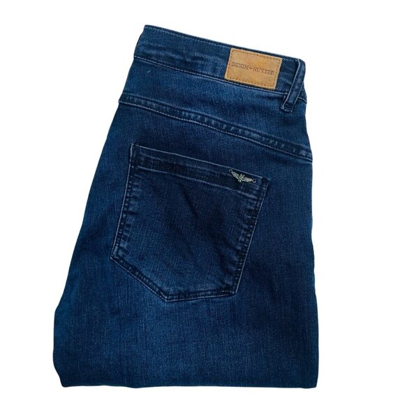 Denim Hunter Celina Zip Custom  dark blue denim Jeans size 31 - Picture 2 of 16
